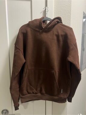 COMFRT Brown Hooded Pullover Sweatshirt